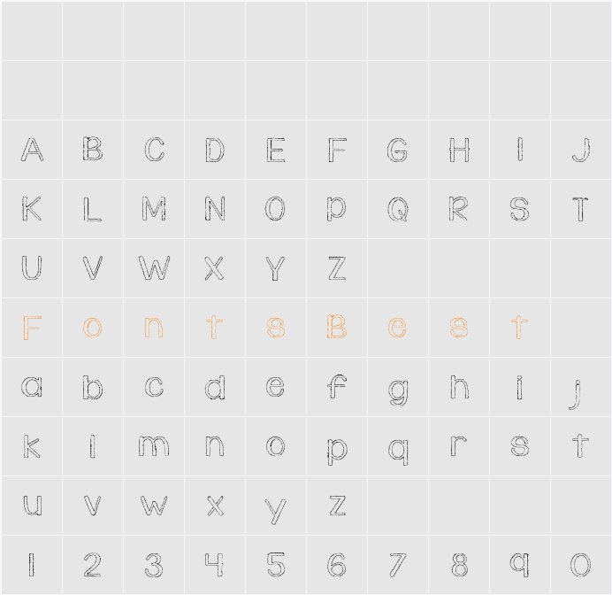 KG Daylight Character Map