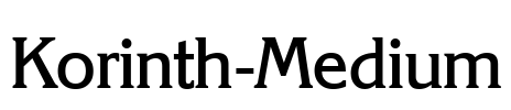 Korinth-Medium Font Image
