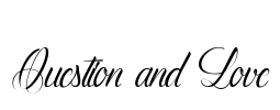 Question and Love Font Image