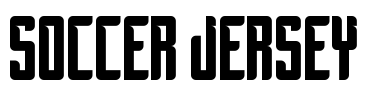 Soccer Jersey Font Image