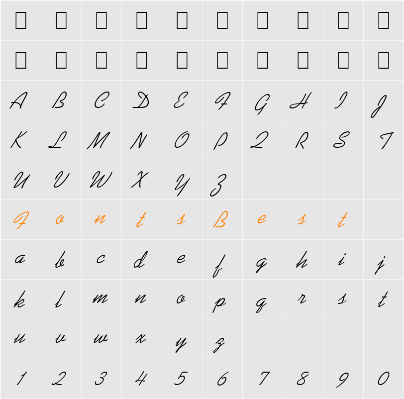 Kiev Character Map