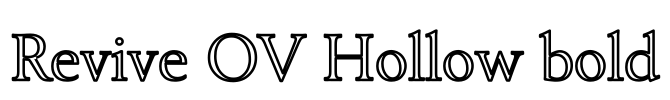 Revive OV Hollow bold Font Image