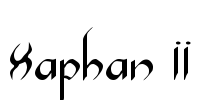 Xaphan II Font Image