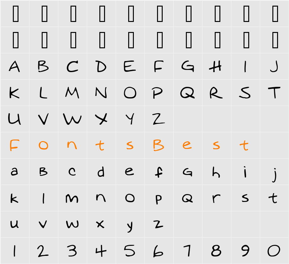 augie Character Map
