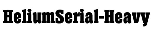 HeliumSerial-Heavy Font Image