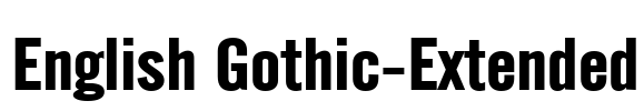 English Gothic-Extended