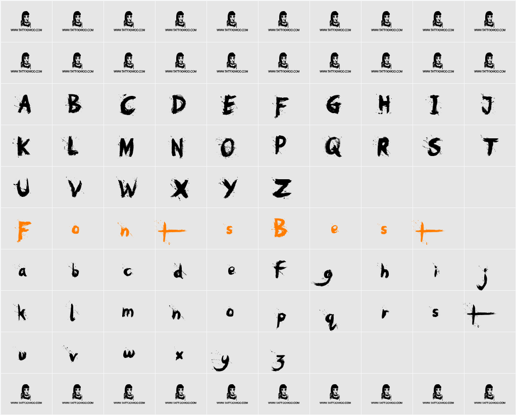 Oh No Character Map