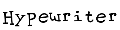 Hypewriter Font Image