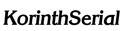 KorinthSerial Font Image
