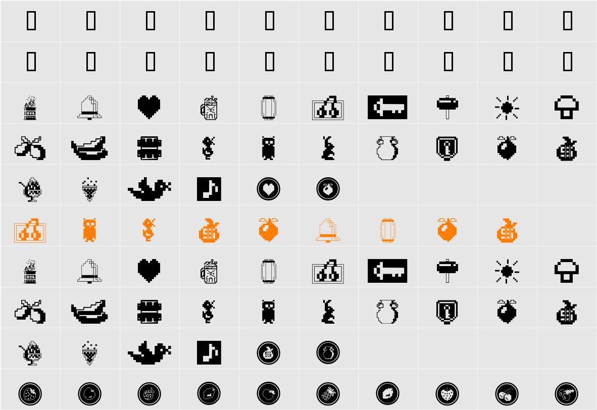 Fontalicious Character Map