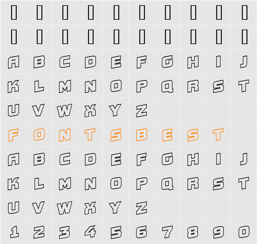 a_ConceptoTitulSpUpOtl Character Map