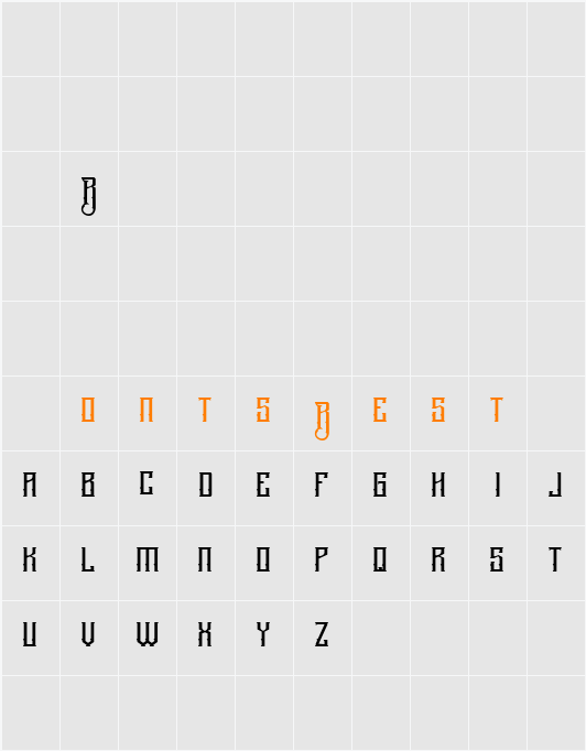 Brck Character Map