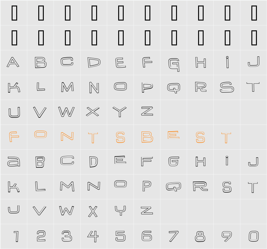 IguanaLover BTN Wide Out Character Map
