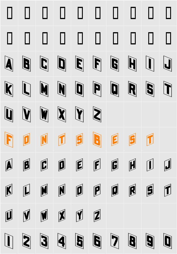Placecard Character Map