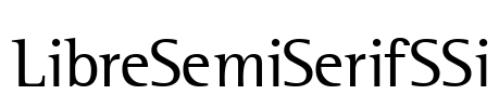 LibreSemiSerifSSi Font Image