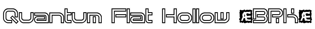 Quantum Flat Hollow (BRK) Font Image