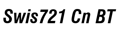 Swis721 Cn BT Font Image