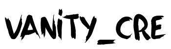 VANITY_CRE Font Image