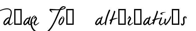 dearJoe 5 alternatives Font Image
