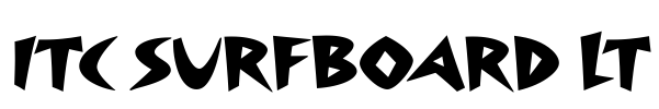 ITC Surfboard LT Font Image