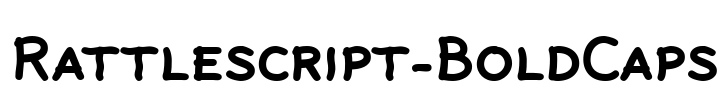 Rattlescript-BoldCaps Font Image