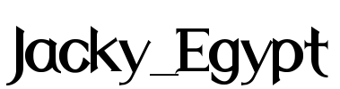 Jacky_Egypt Font Image