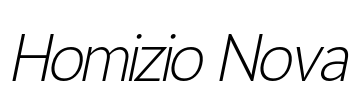 Homizio Nova Font Image