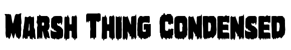 Marsh Thing Condensed Font Image