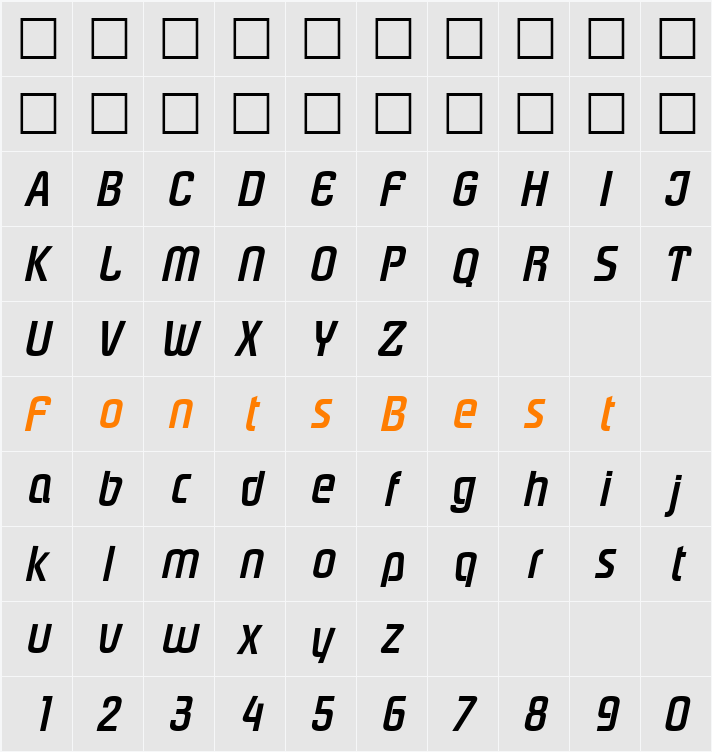 Plover Character Map