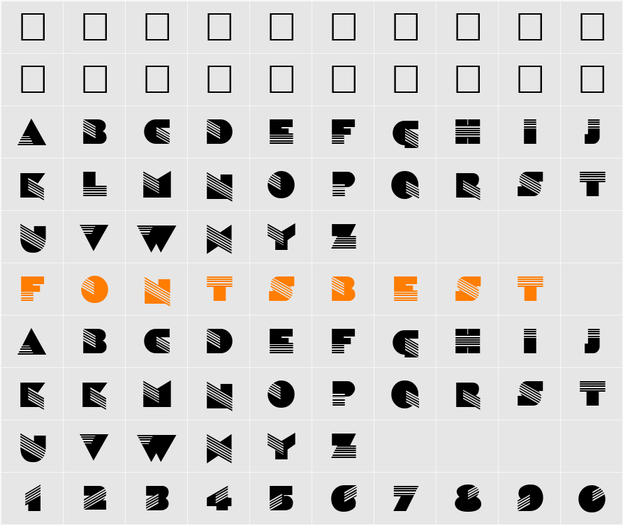 Sinaloa Character Map