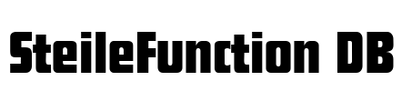 SteileFunction DB Font Image