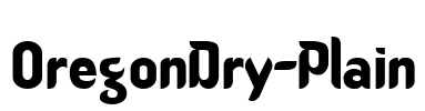 OregonDry-Plain Font Image