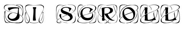 JI-Scroll Font Image