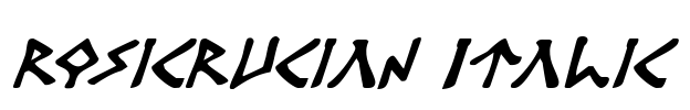 Rosicrucian Italic