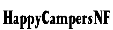 HappyCampersNF Font Image