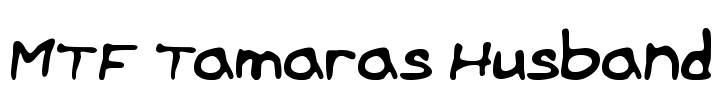 MTF Tamaras Husband Font Image