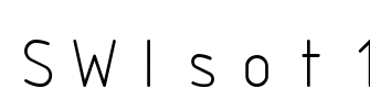 SWIsot1 Font Image