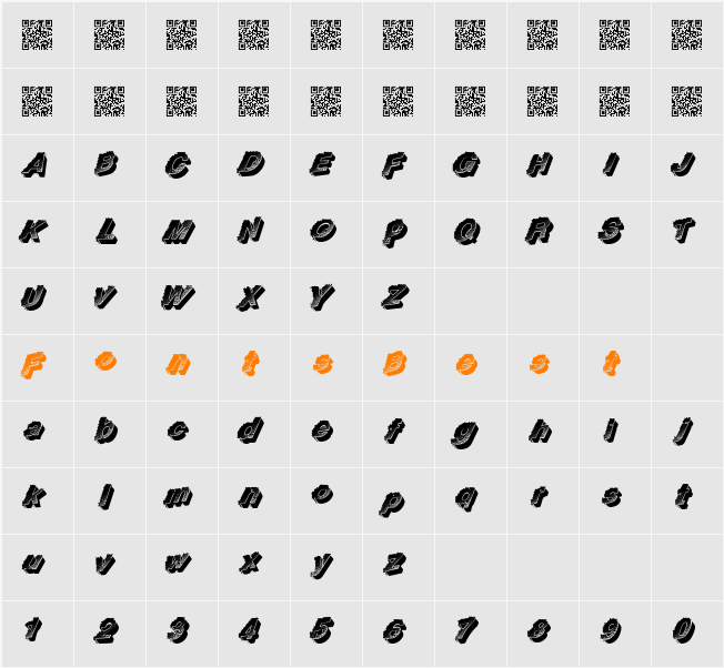 RacingFlow Character Map