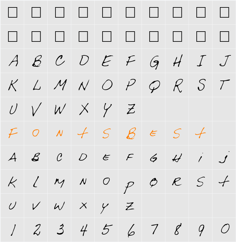 Givens Character Map