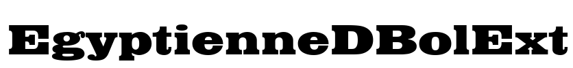 EgyptienneDBolExt Font Image