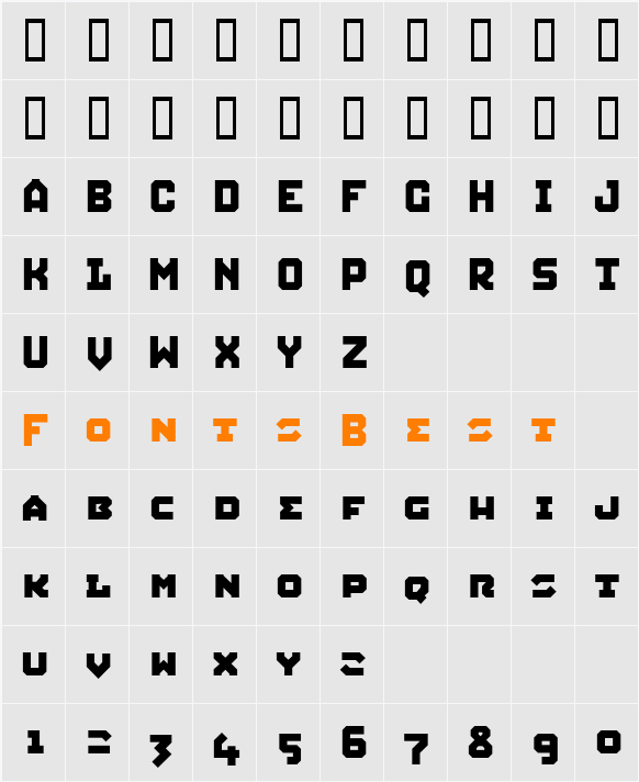 Squid Character Map