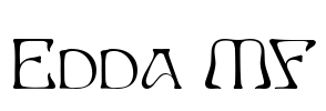 Edda MF Font Image