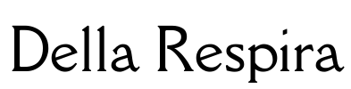 Della Respira Font Image