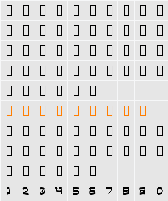 Salami Character Map
