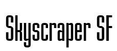 Skyscraper SF Font Image
