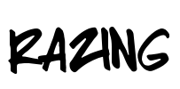 Razing Font Image