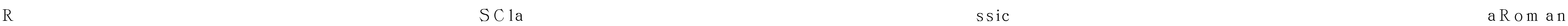 RSClassicaRoman Font Image