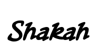Shakah Font Image