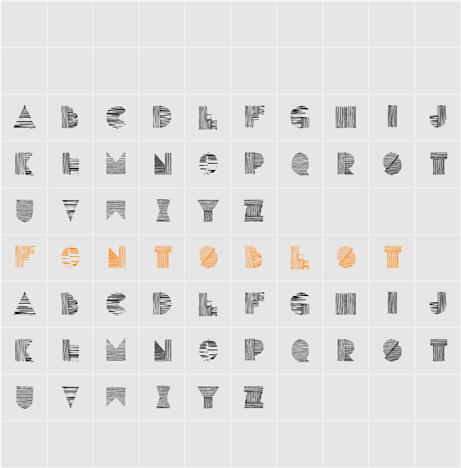Lines Character Map