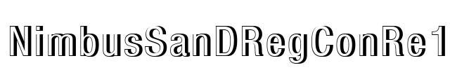 NimbusSanDRegConRe1 Font Image